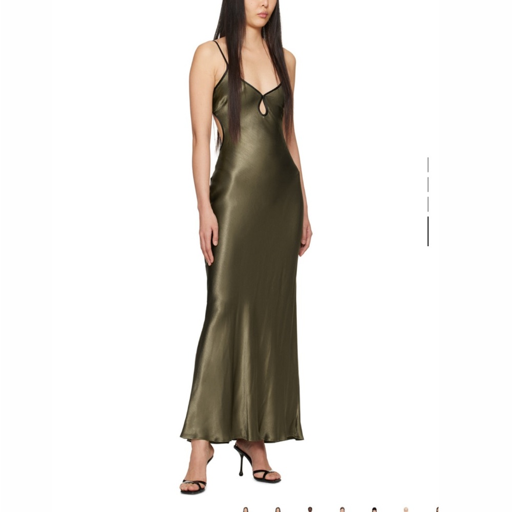 Bec + Bridge Olive Satin Dress